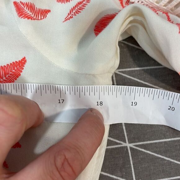 H&M Crop Top Long Sleeves Crochet Details Floral Print Long Sleeves - Picture 6 of 9